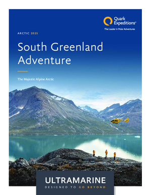Quark Expeditions Ultramarine South Greenland Adventure Arctic 2025